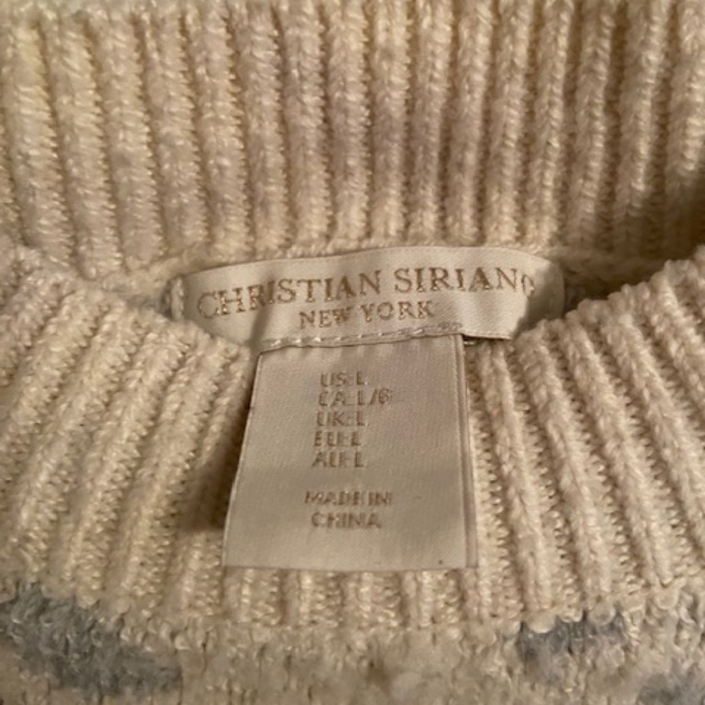 Christian Siriano sweater Women's size Large L, ombre leopard print fabric blend - Picture 9 of 10
